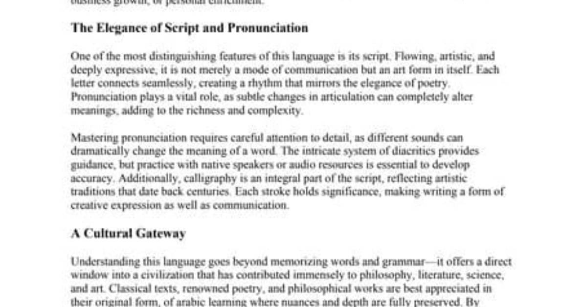 A Gateway to Linguistic Mastery