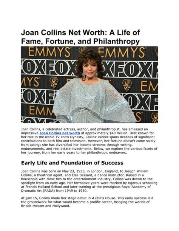 A Journey of Fame, Fortune, and Philanthropy