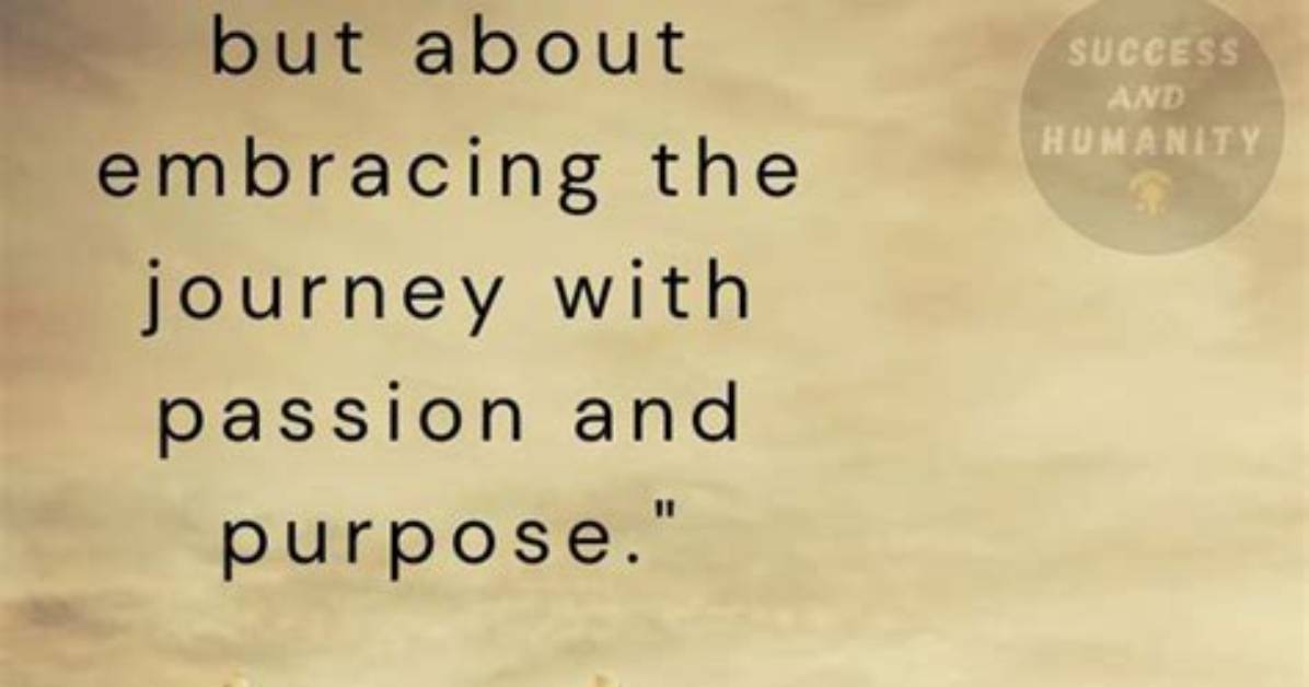A Journey of Purpose and Success