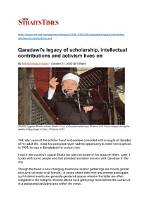A Legacy of Activism, Scholarship, and Cultural Preservation