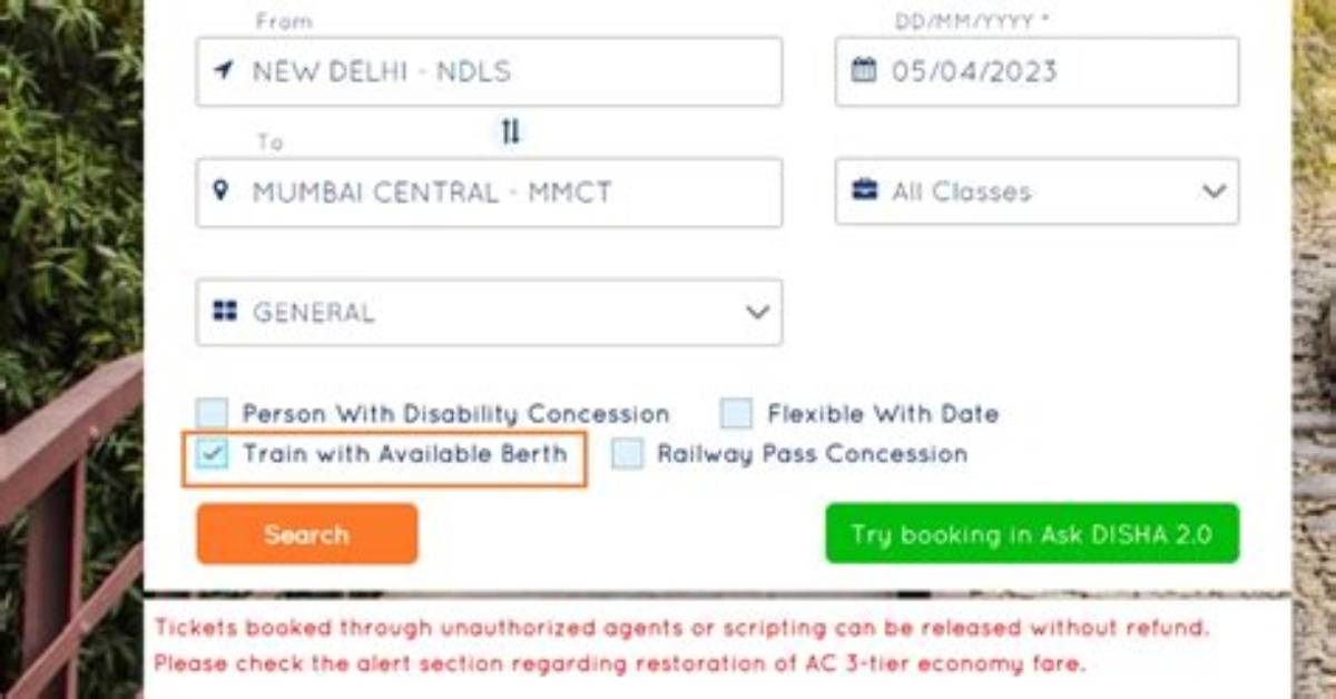 Book Your Train Travel Now
