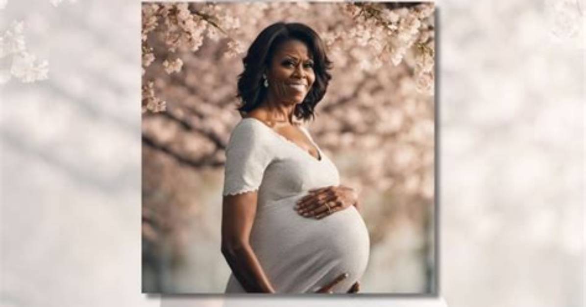 Captivating Moments: Michelle Obama Maternity Photos