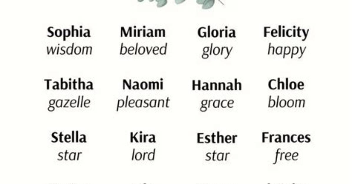 Discover the Meaning Behind Female Biblical Names