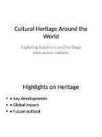 Exploring Heritage, Advocacy, and Impact