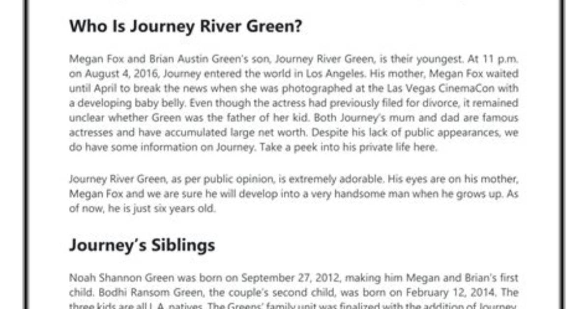Exploring the Enchantment of Journey River Green