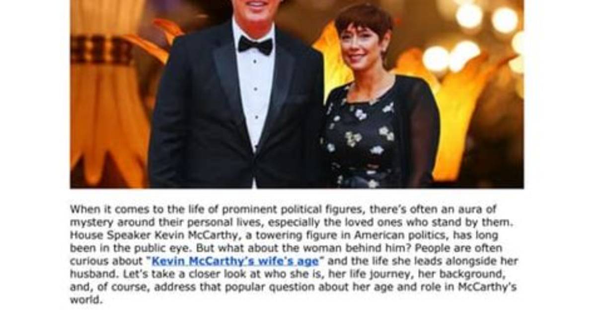Exploring the Lives of Kevin Mccarthy's Children