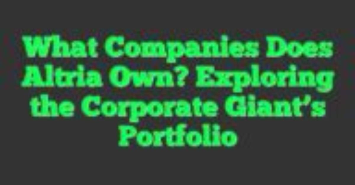 Exploring the Vast Portfolio: What Companies Do Blackrock Own?