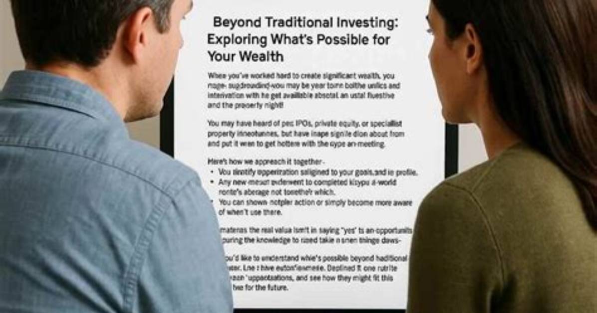 Exploring Wealth, Investments, and Beyond