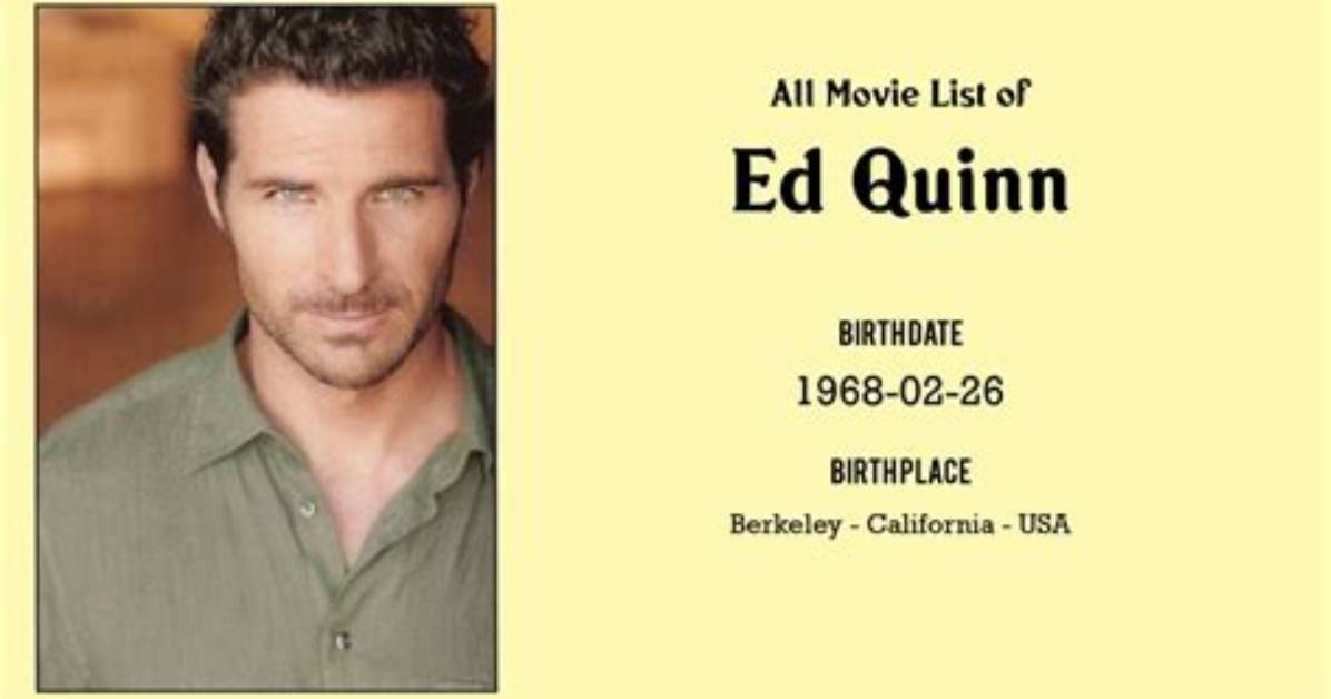 Extensive Filmography: Ed Quinn's Movies and Tv Appearances