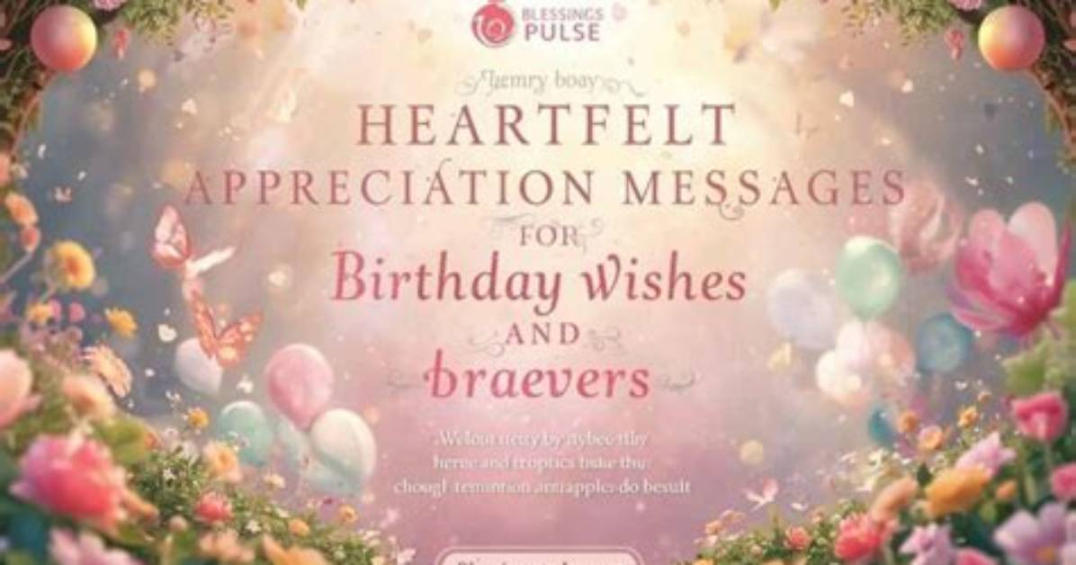 Heartfelt Birthday Wishes to Express Appreciation