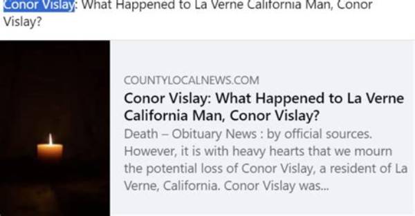 Lessons and Revelations from the Conor Vislay Train Accident