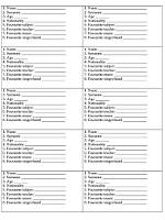 Name, Age, and Intimate Details