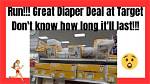 Never Miss a Diaper Deal Again: Target's Unopened Diaper Return Policy