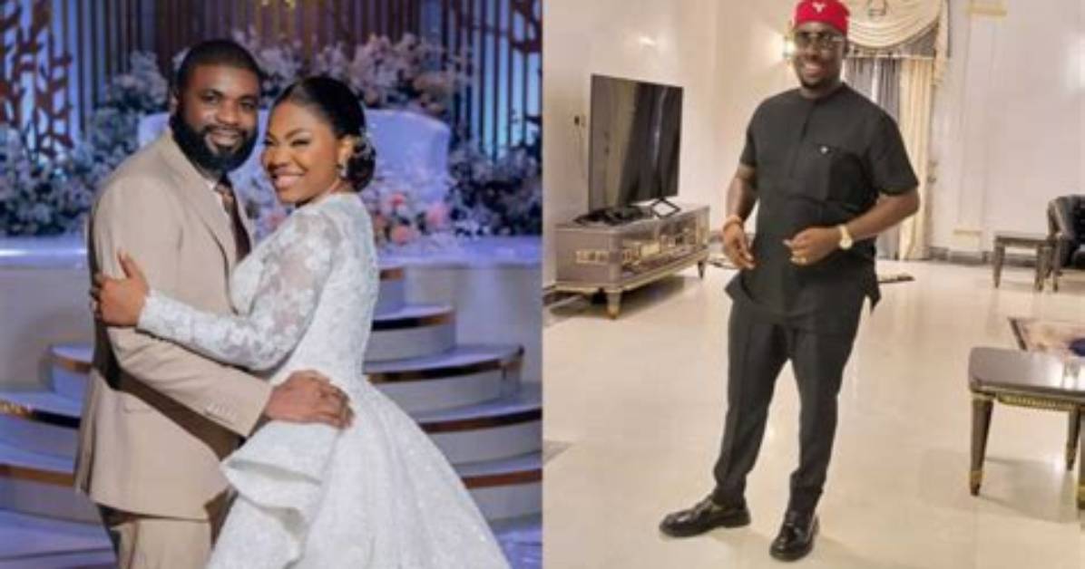 Newly Wedded Mercy Chinwo Beams with Joy as Obi Cubana Storms Her Wedding