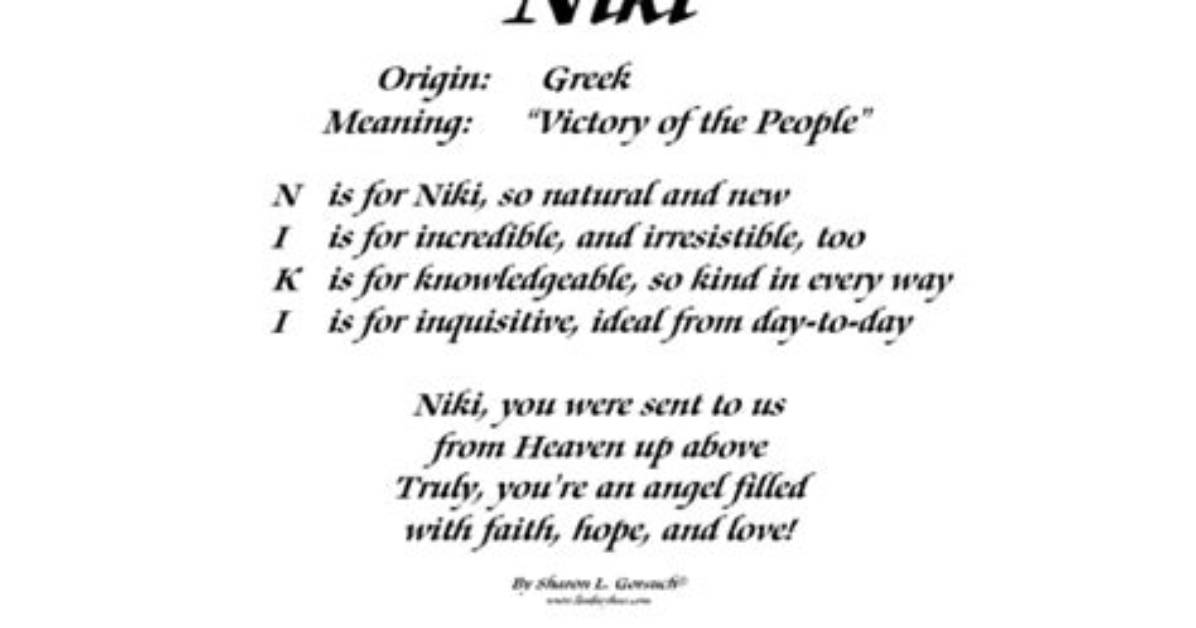 Niki Name Meaning: Unveiling the Essence Behind the Name