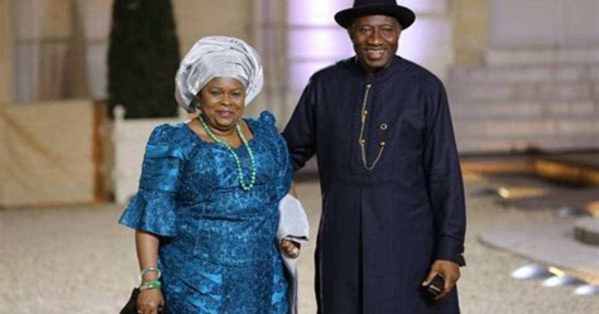 Patience Jonathan and Her Husband Goodluck Ebele Jonathan Cut Her Birthday Cake Together