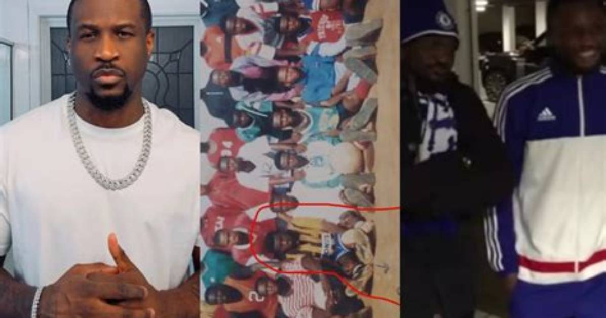 Peter Okoye Recreates Throwback Photo of Himself from 10 Year's Ago