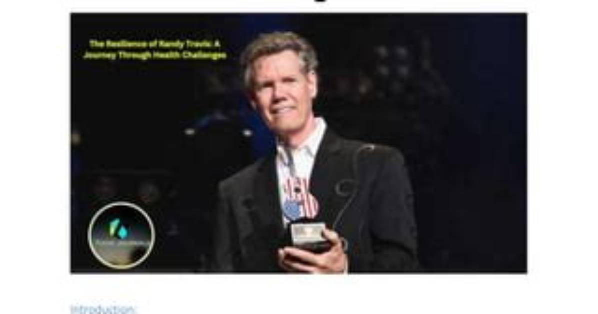 Randy Travis: a Journey Through Music and Adversity