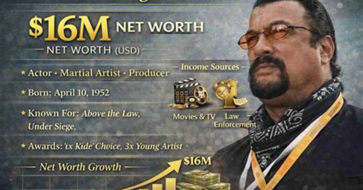 Steven Seagal's Estimated Net Worth in 2024