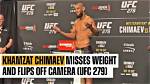 Ufc Welterweight Fighter Khamzat Chimaev Misses Weight for His Match with Nate Diaz