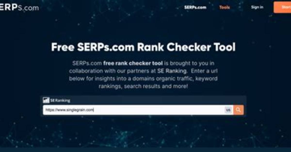 Ultimate Serps. Com Rank Checker Tool for Website Analysis
