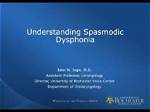 Understanding Spasmodic Dysphonia: Kerry Kennedy's Journey