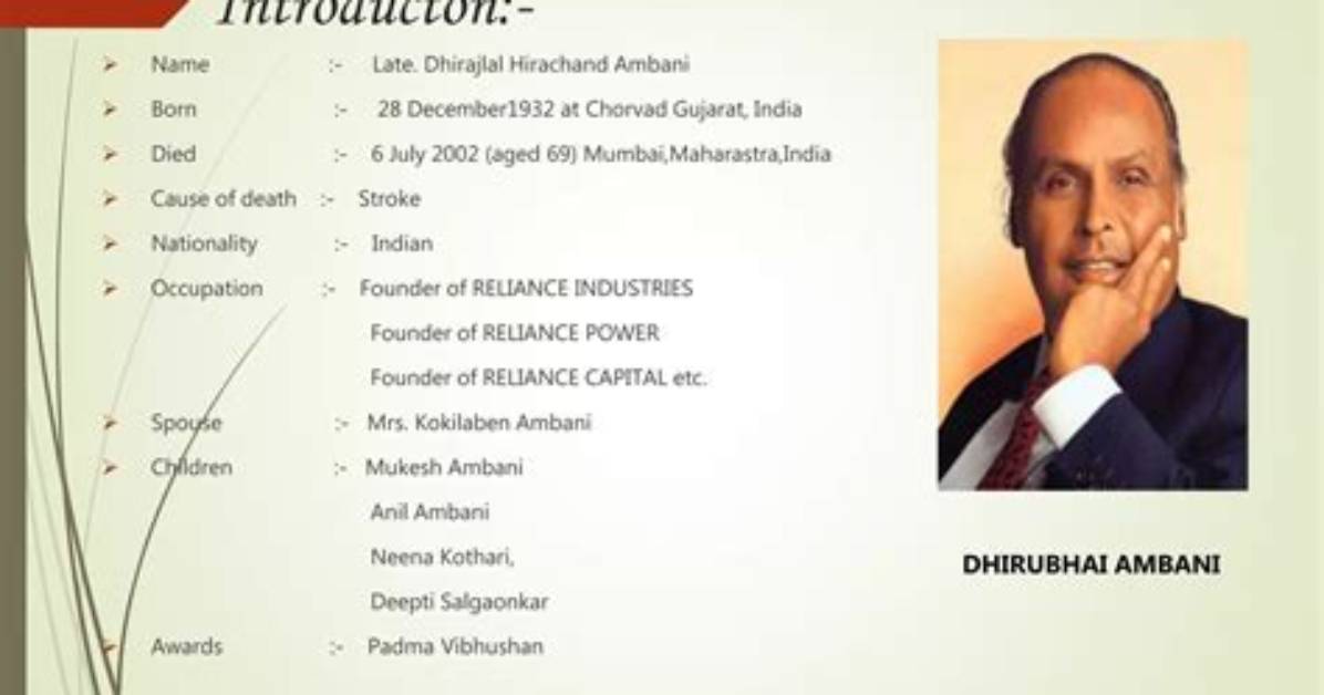 Understanding the Cause of Dhirubhai Ambani's Untimely Demise