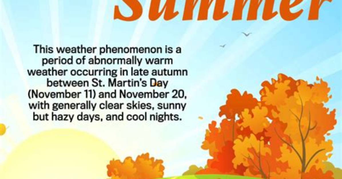 Understanding the Indian Summer Meaning: a Seasonal Phenomenon