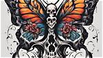 Understanding the Symbolism Behind Skull with Butterfly Tattoo Meaning