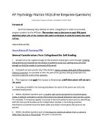 Unlocking Success: Navigating Ap Psychology Frq 2024 Answers