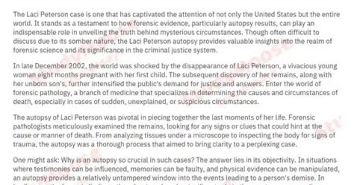 Unraveling the Mystery: Has Laci Peterson's Body Been Found?