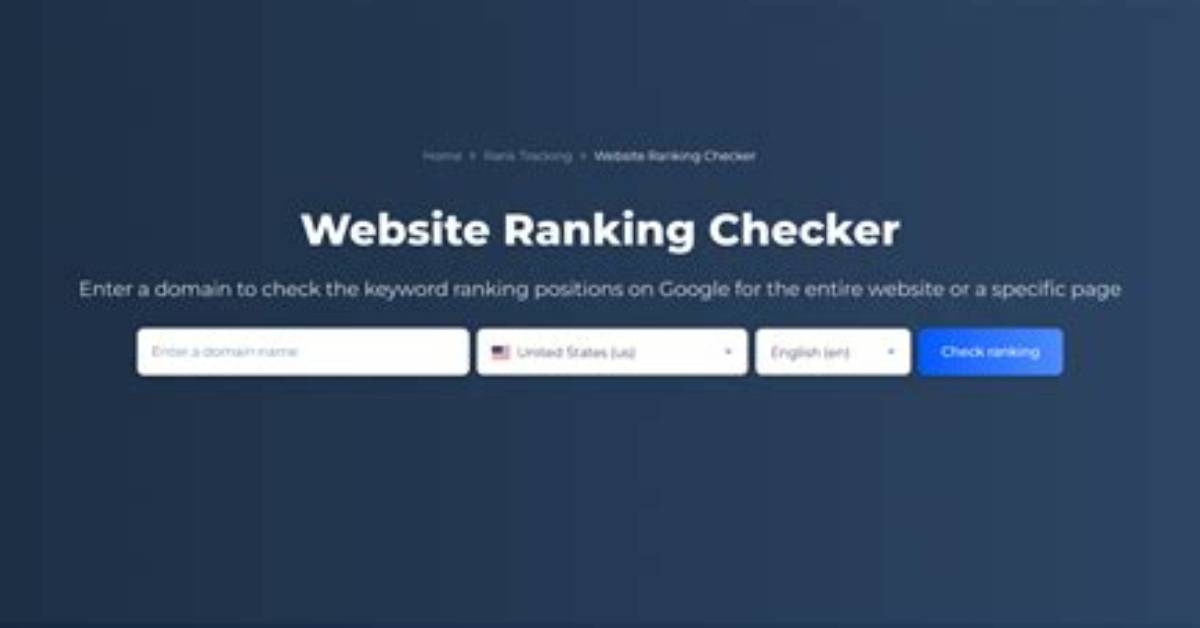 Your Comprehensive Website Ranking Checker Tool | Domain Checker Com